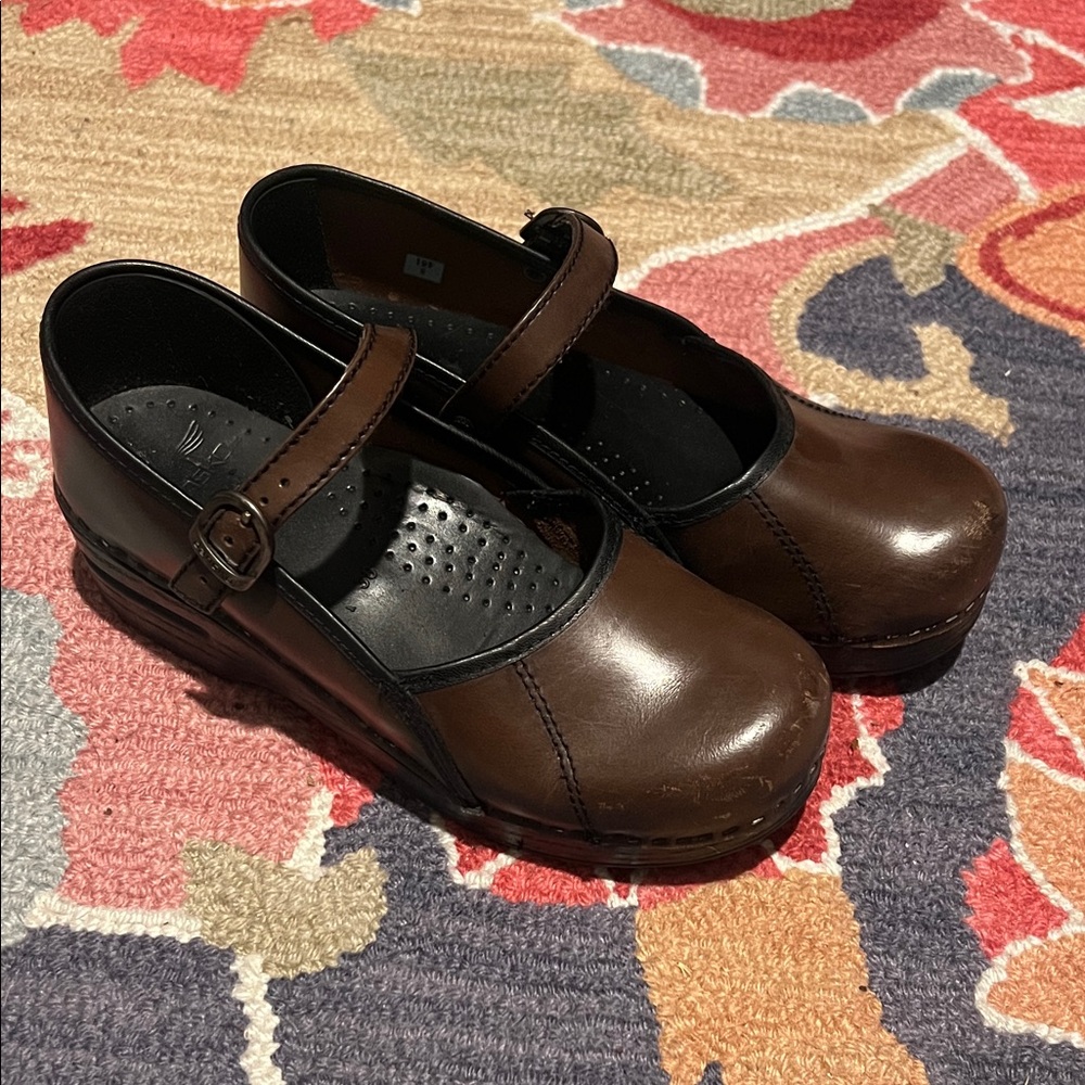 Dansko Brown Mary Jane Shoes